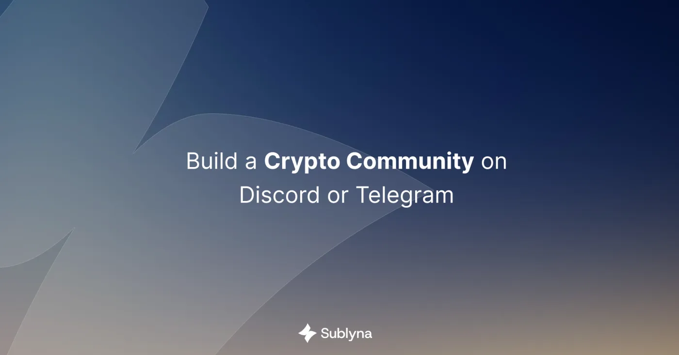 Crypto community building illustration