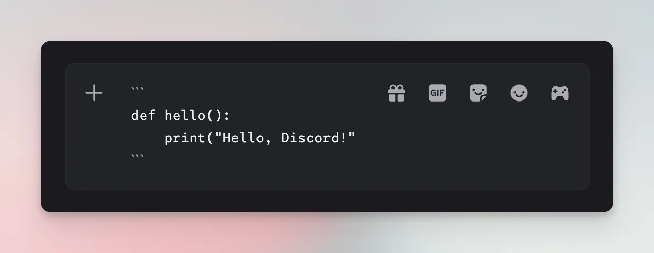 Discord Text Formatting Multiline Code