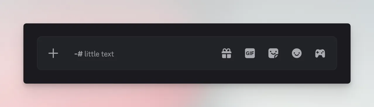 Formato Discord Texto pequeño