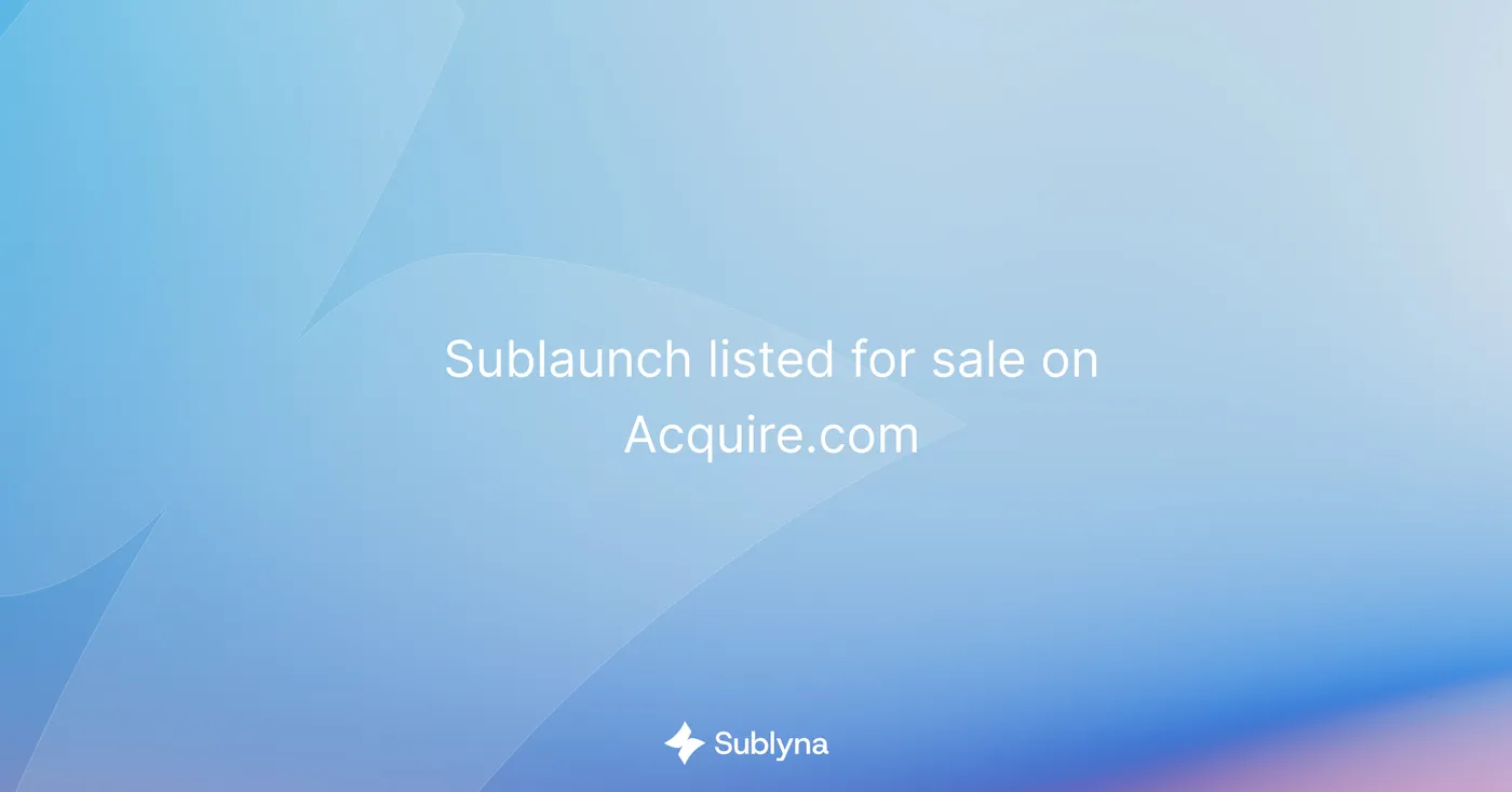 Sublaunch Platform Sale News
