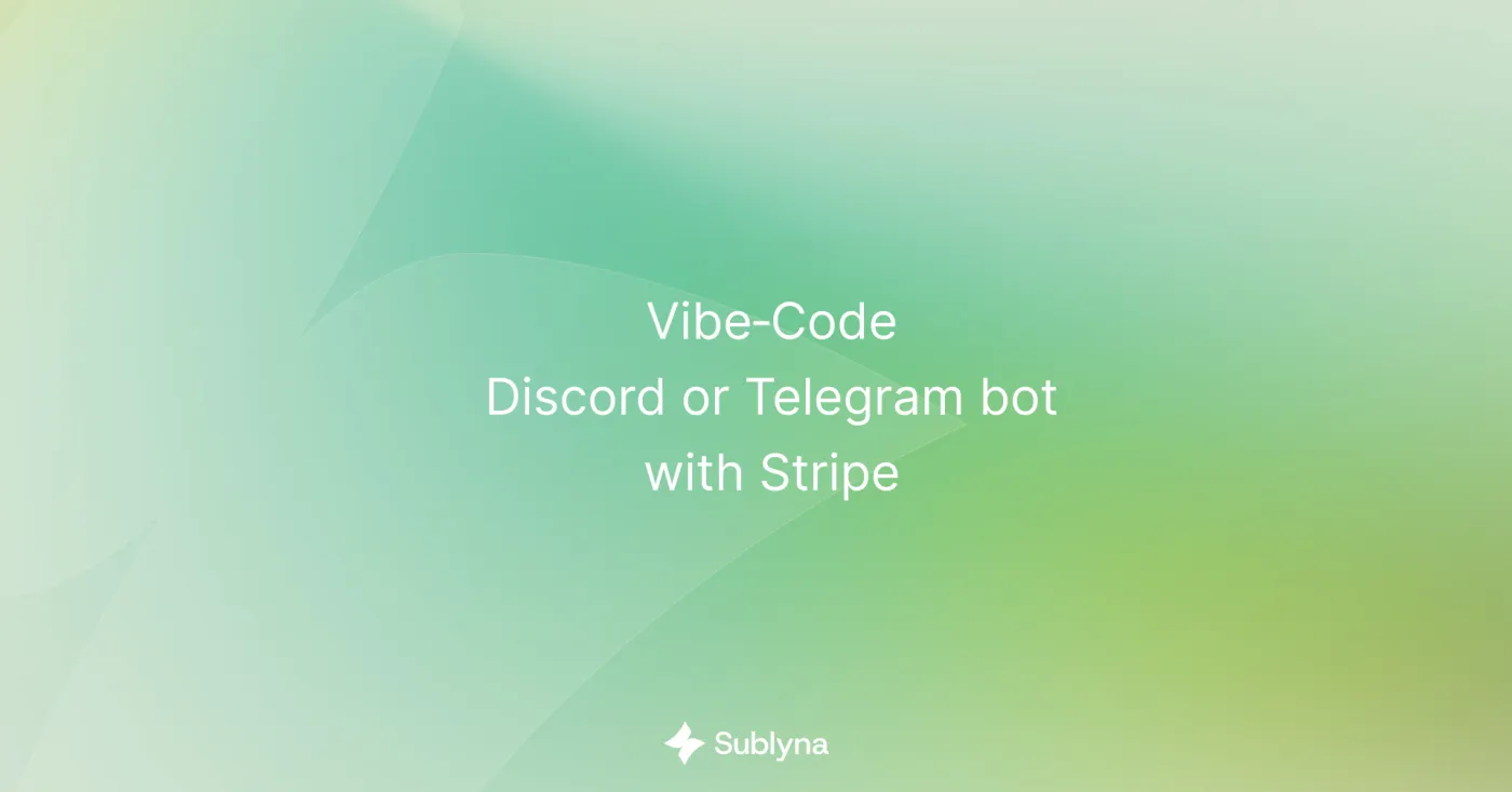 AI Stripe bot for Discord or Telegram