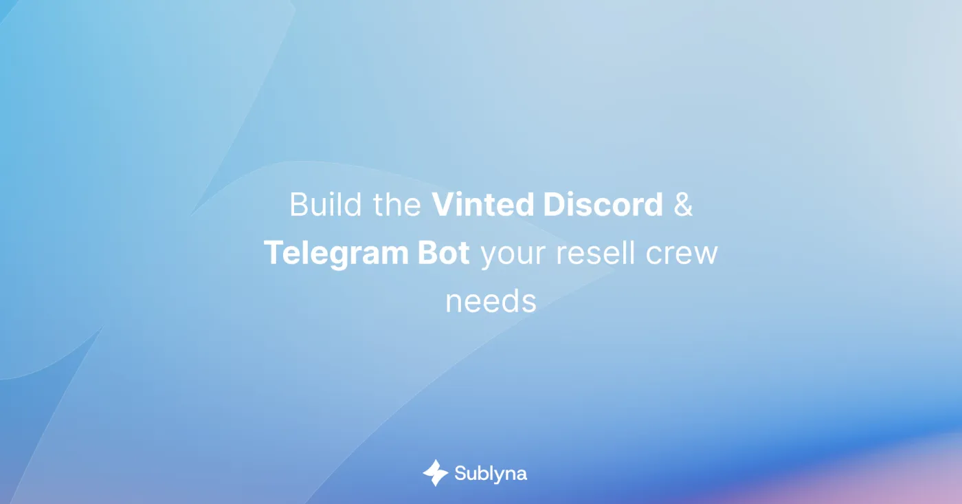 Bots de Discord y Telegram automatizando el sourcing de Vinted