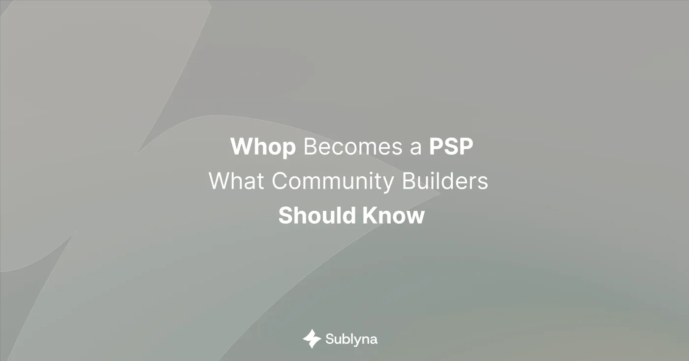 Whop Payments Platform Interface